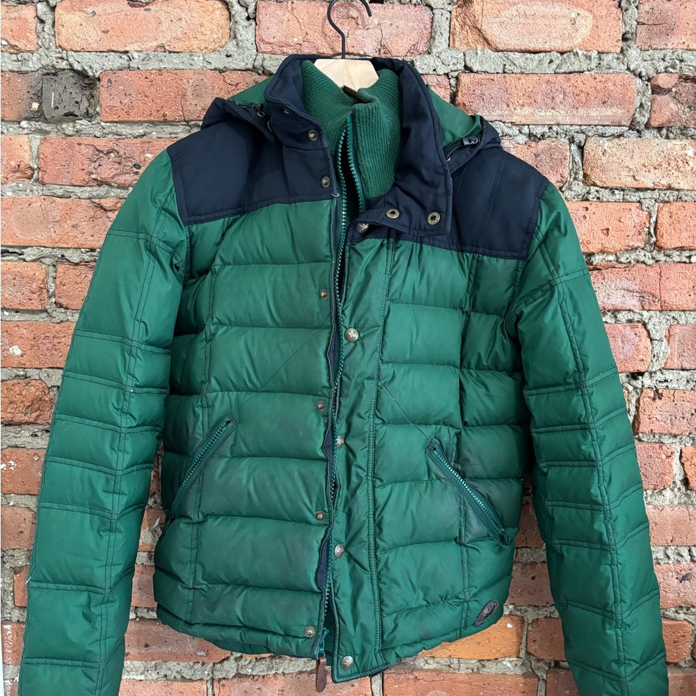 Spiewak Green and Black Puffer Jacket